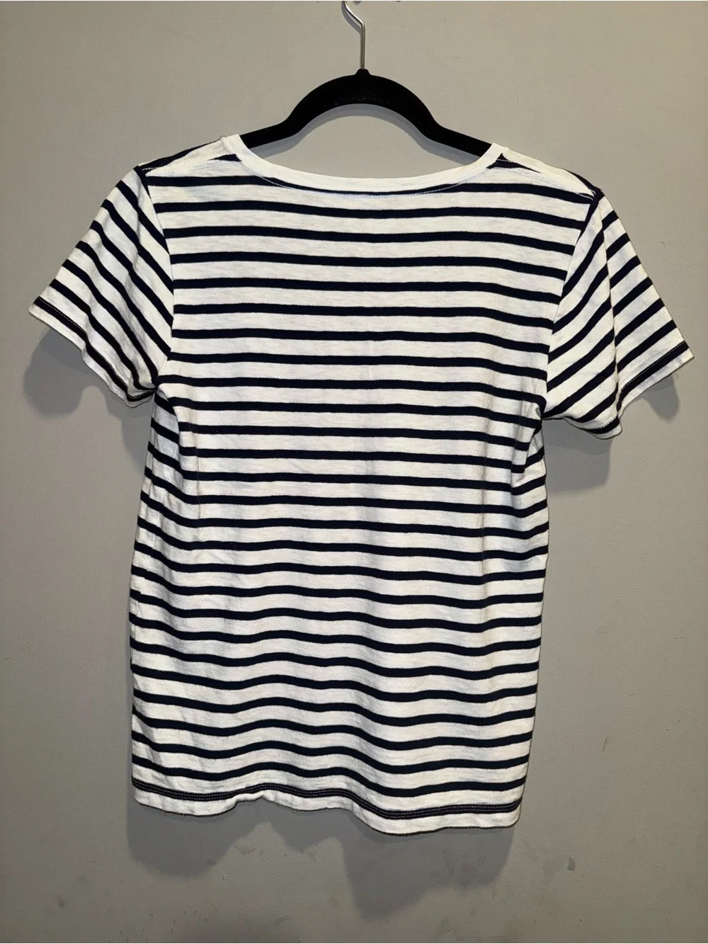 Striped Pineapple Patch Tee - White & Black -
